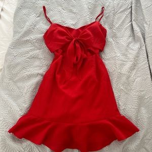 Red dress
